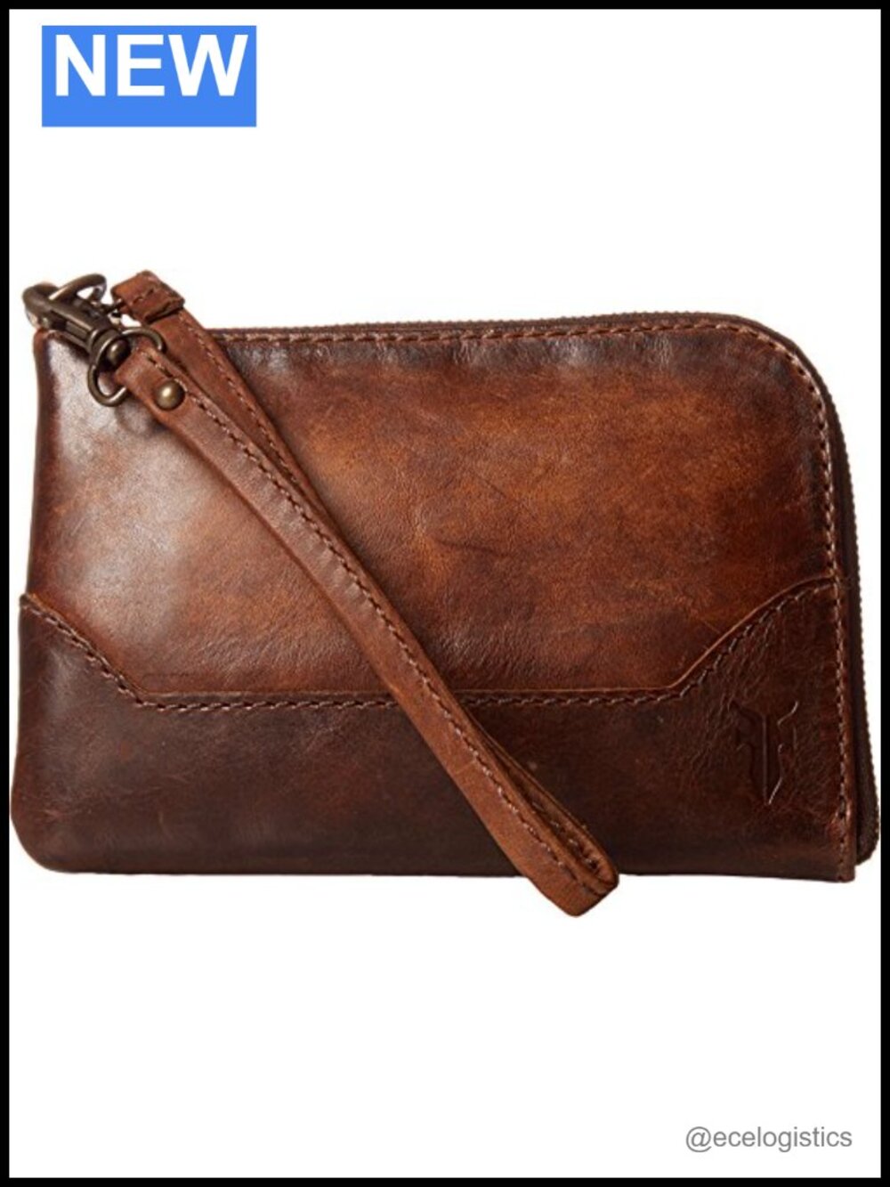 Frye Melissa Leather Wristlet Purse Wallet Top Zip Clutch
